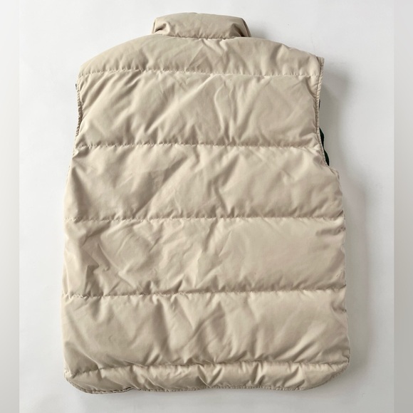 Eddie Bauer Men's Beige and Green Puffer Vest - Picture 3 of 11